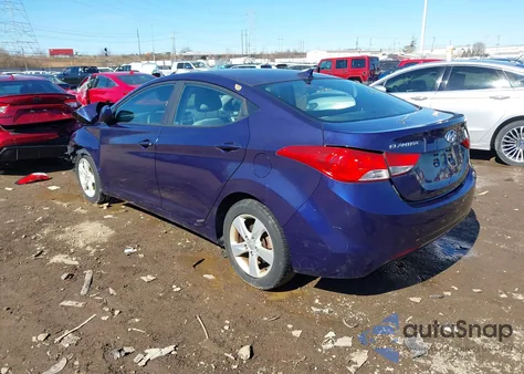 2012 Hyundai Elantra Gls from USA, damaged, VIN 5NPDH4AE8CH099850
